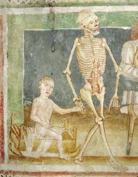 La danza della morte: Morte e il bambino, 1490